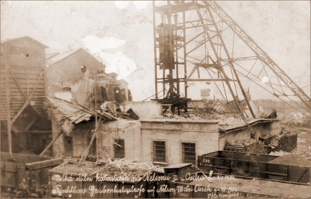 Velká důlní katastrofa na dole Nelson III u Oseka dne 3.1.1934